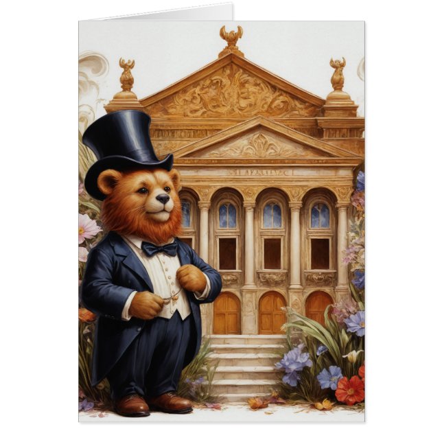 Opera Bear All Occasions Greeting Card (Front)