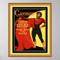 Opera ~ Carmen ~ Toreador Chanson ~ 1939 ~ Poster