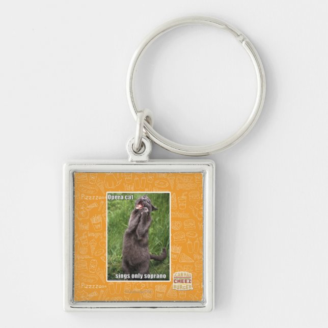 Opera Cat Keychain (Front)