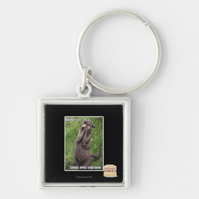 Opera Cat Keychain (Front)