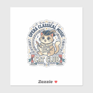 Opera Classical Music Cat Cute Cat T-Shirt Design