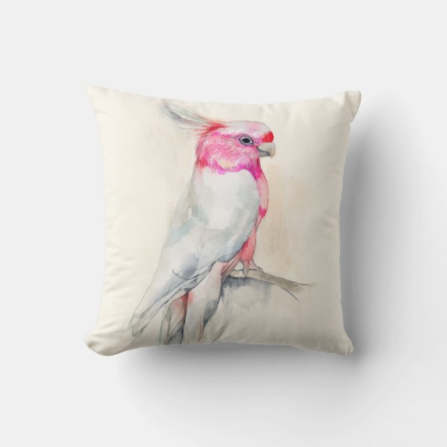 Opera Cockatoo Throw Pillow (Front)