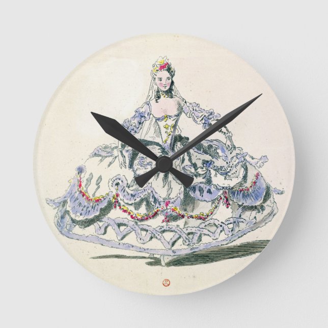 Opera Costume, from the Menus Plaisirs Collection, Round Clock (Front)