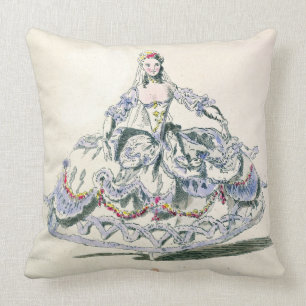 Opera Costume, from the Menus Plaisirs Collection, Throw Pillow