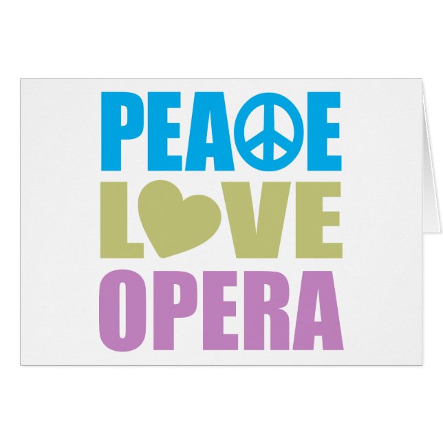 Opéra d'amour de paix (Devant Horizontal)
