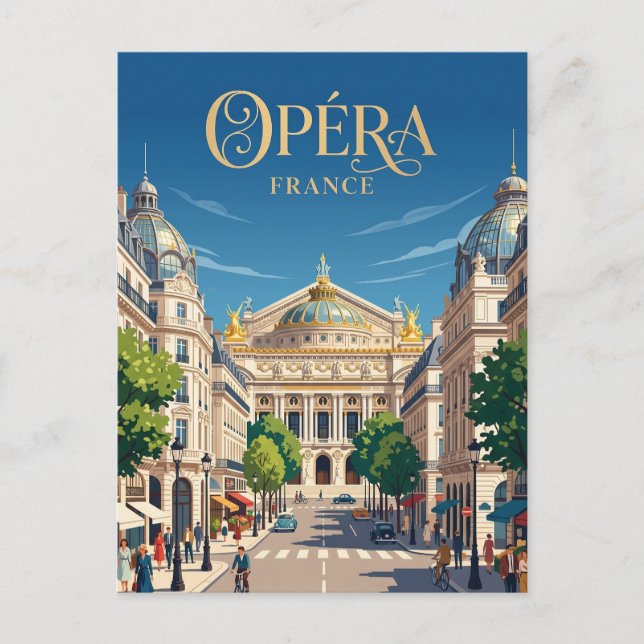 Opéra France Postcard (Front)