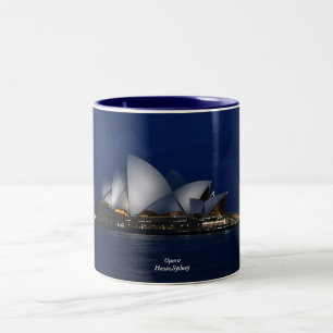 Opera House, Sydney, Australia Two-Tone Coffee Mug