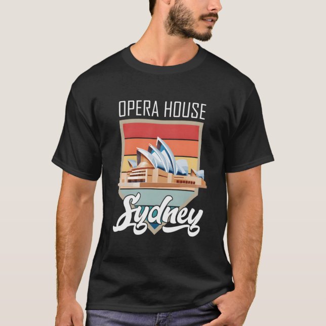 Opera House Sydney From Australia Tourist New Sout T-Shirt (Front)