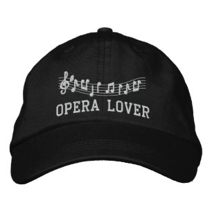 Opera Lover Embroidered Music Hat
