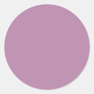 Opera Mauve Solid Colour Classic Round Sticker