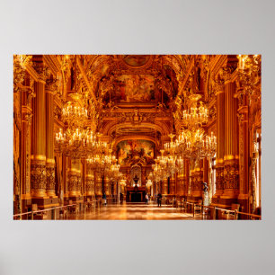 Opera National de Paris Garnier in France Poster