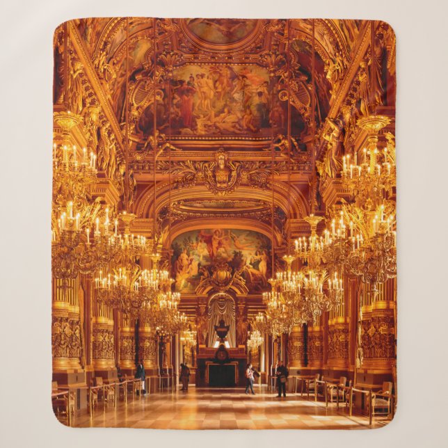 Opera National de Paris Garnier in France Sherpa Blanket (Front)