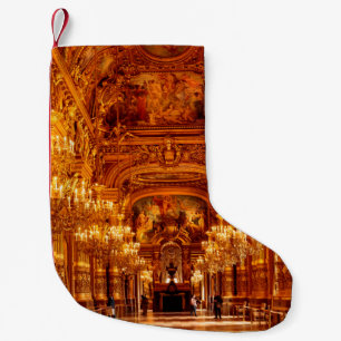 Opera National de Paris Garnier in France Small Christmas Stocking