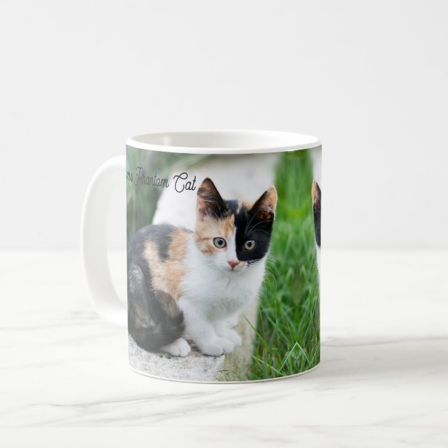 Opera Phantom Cat Coffee Mug (Front Left)