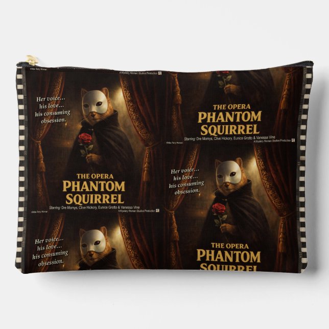 Opera Phantom Squirrel Parody Accessory Pouch (Front)
