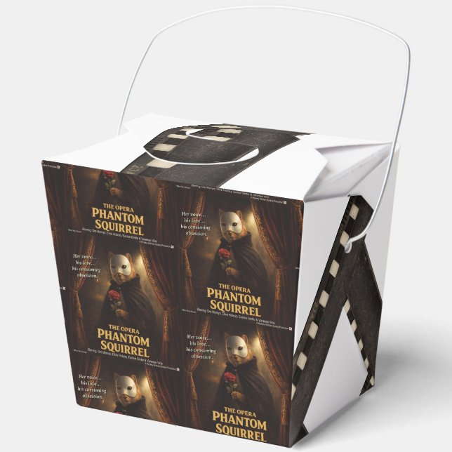 Opera Phantom Squirrel Parody Favor Box (Front)