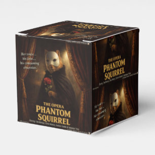 Opera Phantom Squirrel Parody Favor Box