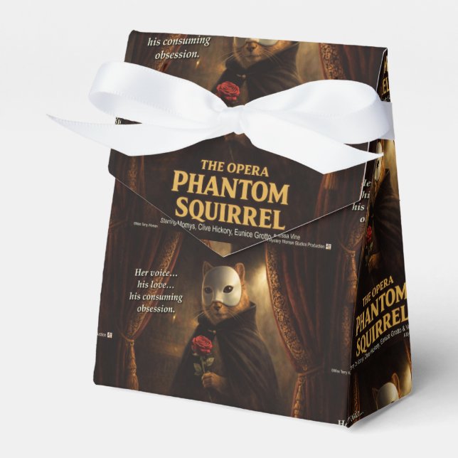 Opera Phantom Squirrel Parody Favor Box (Front Side)