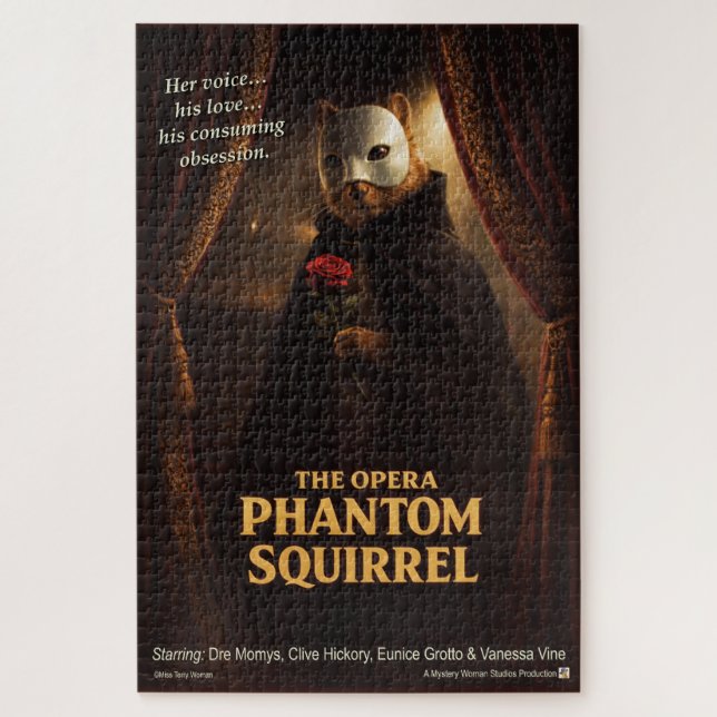Opera Phantom Squirrel Parody Jigsaw Puzzle (Vertical)
