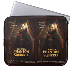Opera Phantom Squirrel Parody Laptop Sleeve