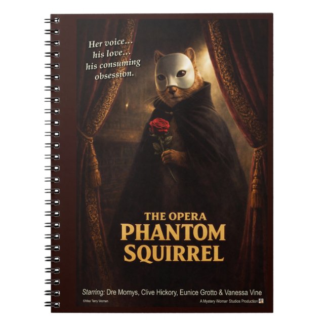 Opera Phantom Squirrel Parody Notebook (Front)