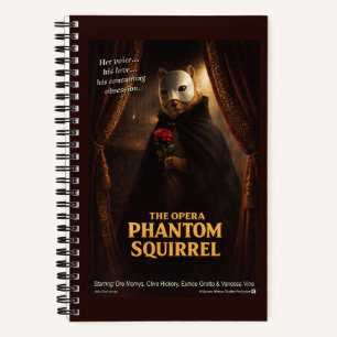 Opera Phantom Squirrel Parody Notebook