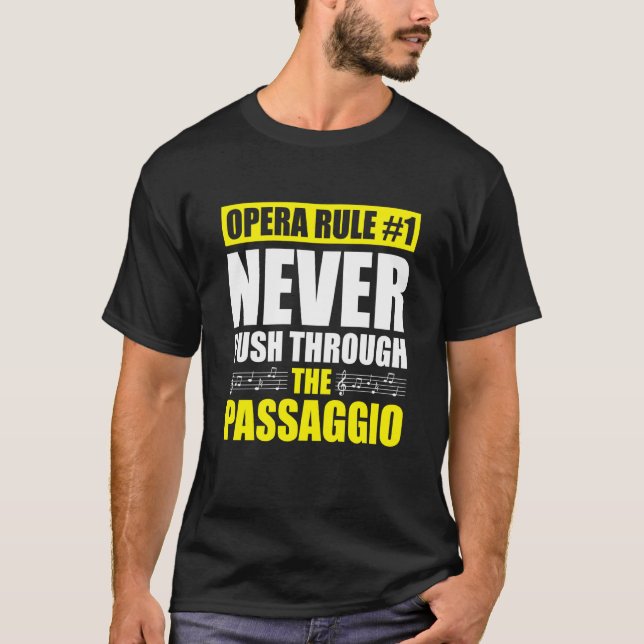 Opera Singer For Opera Vocalist Tenor Singer Music T-Shirt (Front)