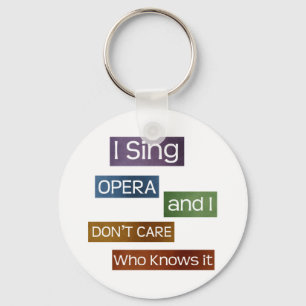 Opera Singer Keychain