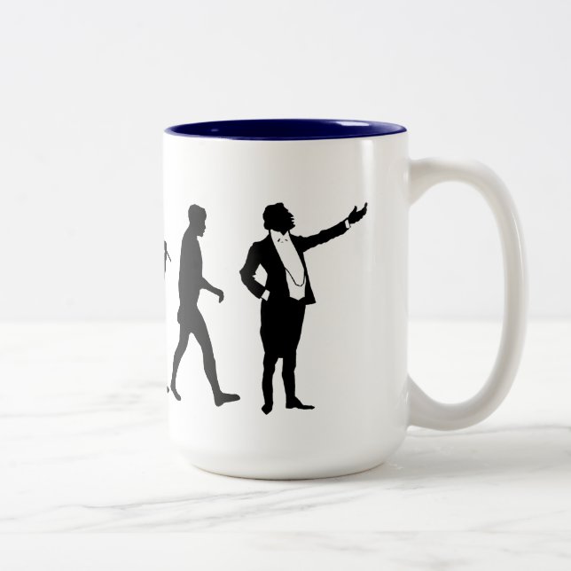 Opera singers and opera lovers singing gifts Two-Tone coffee mug (Right)