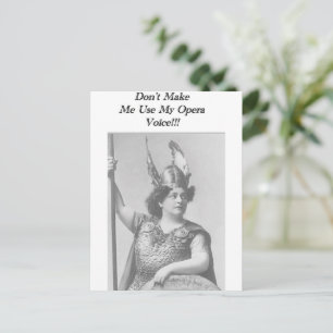 Opera Voice Postcard