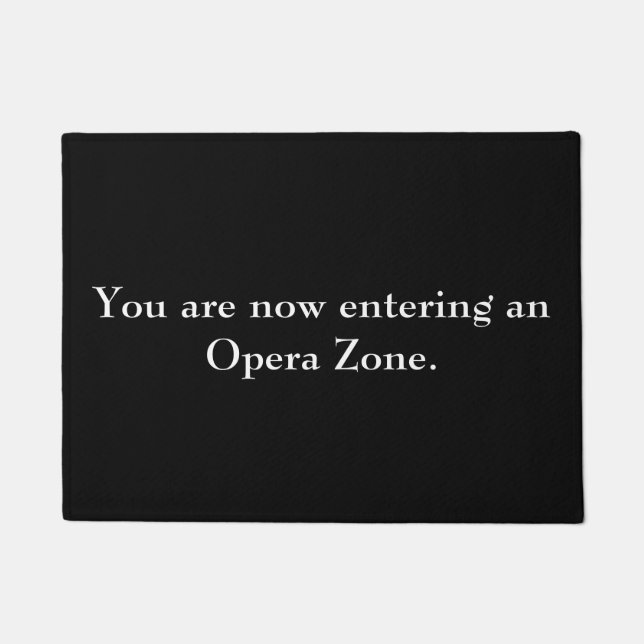 "Opera Zone" doormat (Front)