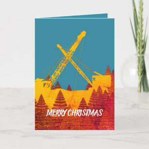 OPÉRATEUR DE CRANE NOËL OU AUTRE CARTE D'ART