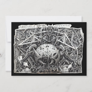Opérateur de mort de mandibule carte plate