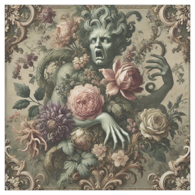 Operatic Opulence – Gothic Statement Tile Fabric (Swatch)