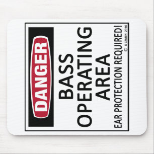 Operating Area Bass Mouse Pad