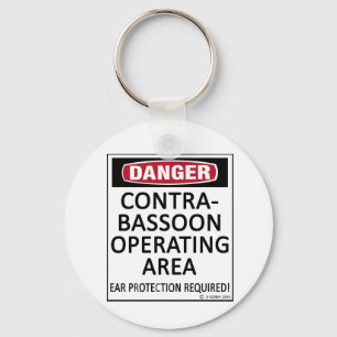 Operating Area Contrabassoon Keychain
