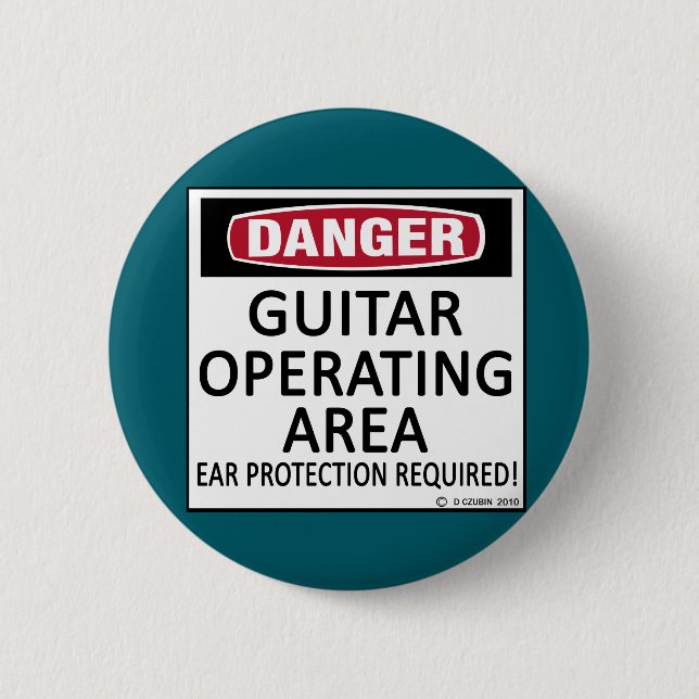 Operating Area Guitar 2 Inch Round Button (Front)