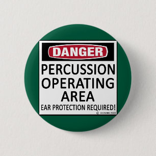 Operating Area Percussion 2 Inch Round Button