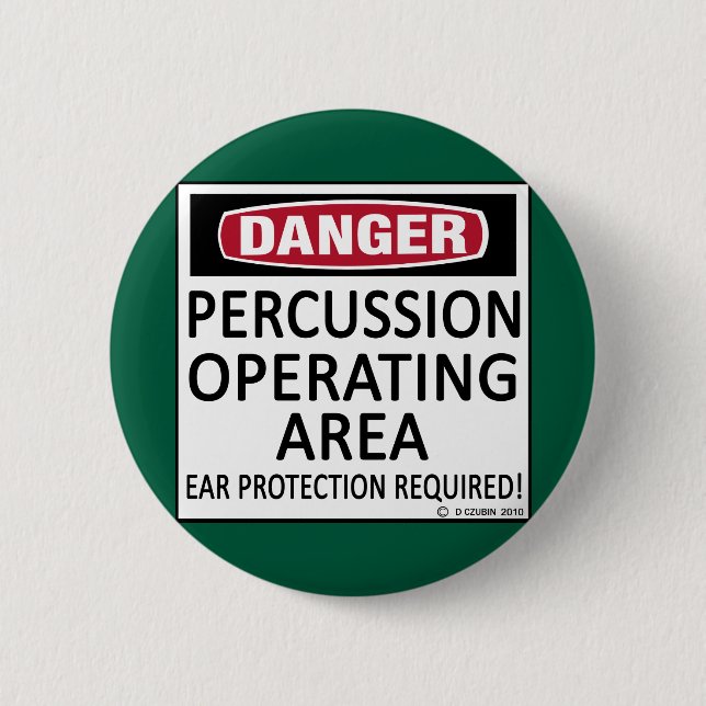 Operating Area Percussion 2 Inch Round Button (Front)