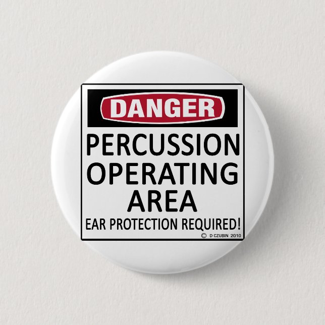 Operating Area Percussion 2 Inch Round Button (Front)