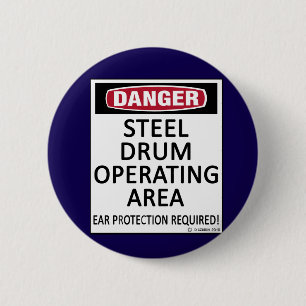 Operating Area Steel Drum 2 Inch Round Button