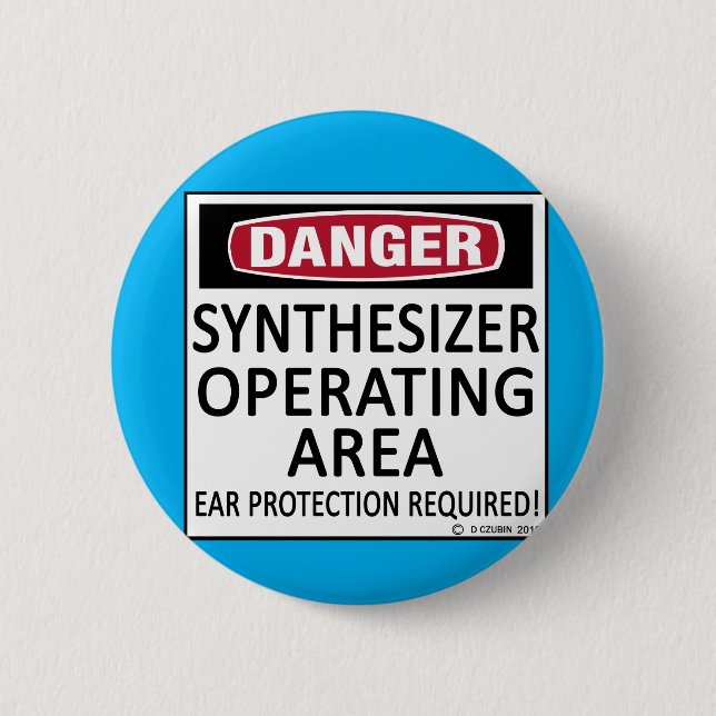 Operating Area Synthesizer 2 Inch Round Button (Front)