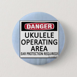 Operating Area Ukulele 2 Inch Round Button