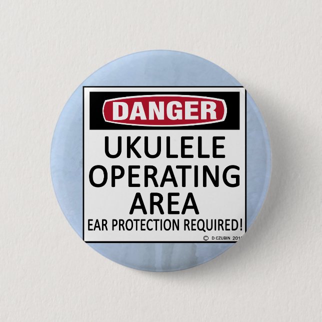 Operating Area Ukulele 2 Inch Round Button (Front)