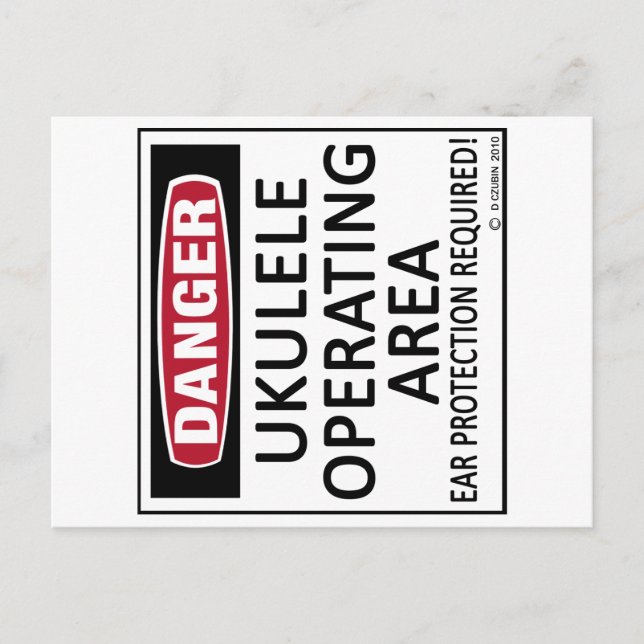 Operating Area Ukulele Postcard (Front)