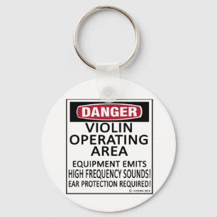Operating Area Violin Keychain