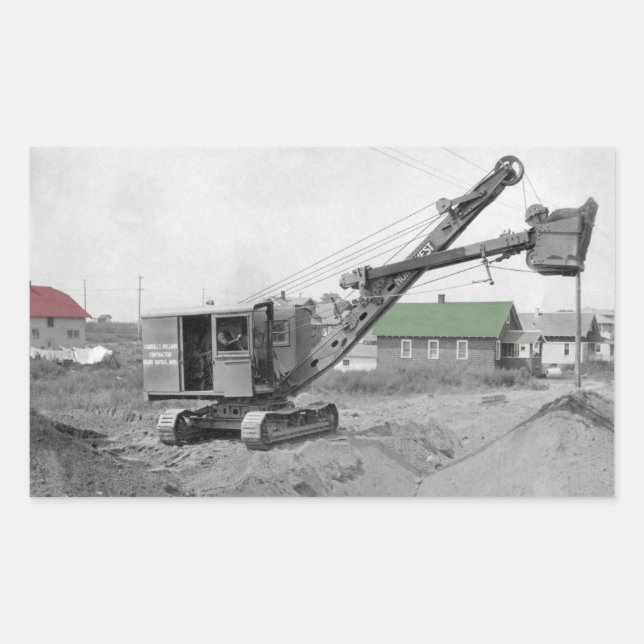 Operating Engineer 1920's Shovel Operator Sticker (Front)