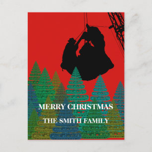 OPERATING ENGINEER CRANE OPERATOR CHRISTMAS HOLIDAY POSTCARD
