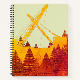 OPERATING ENGINEER FALL COLORS CRANE OPERATOR NOTEBOOK