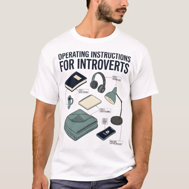 Operating Instructions For Introverts Funny Shirt (Front)